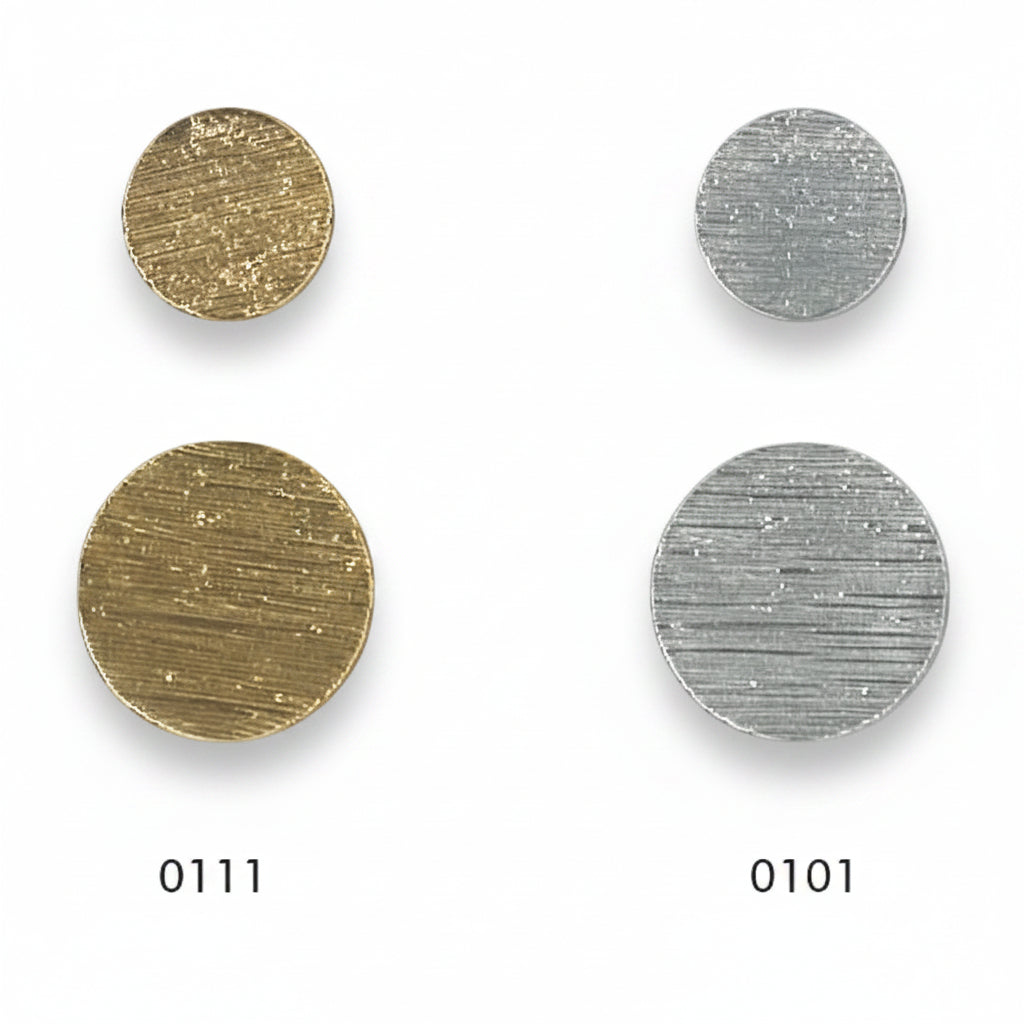 Metallknopf mit Öse | Silber & Gold | 15mm & 20mm | Nickelfrei