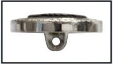 Metalen knoop met achtersteek - Verschillende kleuren en maten