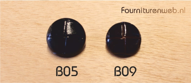 Nylon knoop met achtersteekglans - 15mm/18mm/23mm/26mm