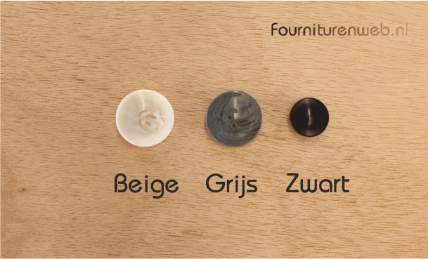 Polyester knoop met achtersteek - 18mm/26mm