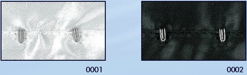 Häkchen- und Ösenband Satin 27mm – 10 Meter