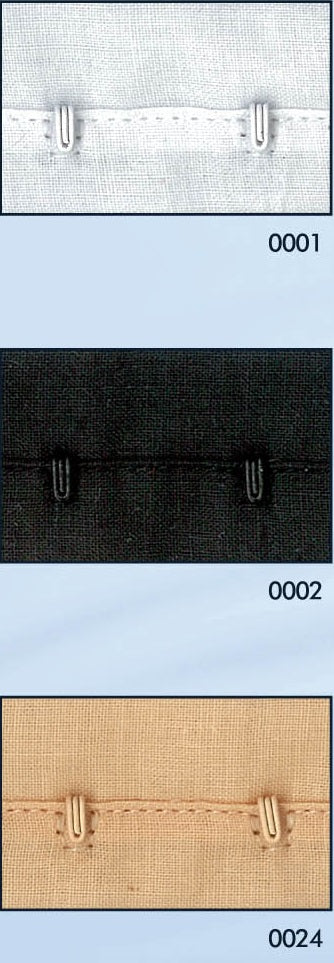 Haken- und Ösenband 2-lagig – 10 Meter