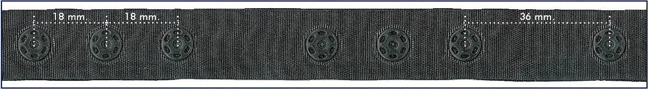 Drukkertjesband 18mm - 25 meter
