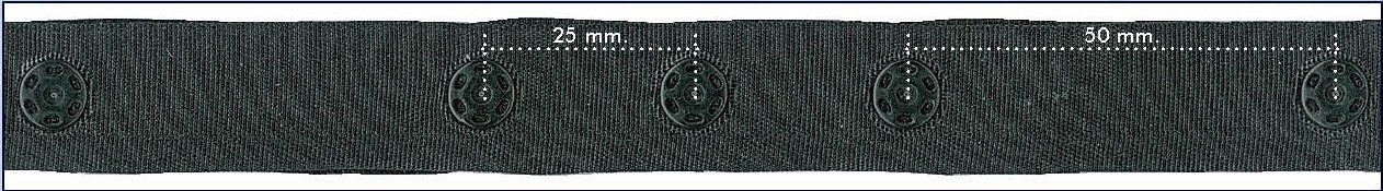 Drukkertjesband 18mm - 25 meter