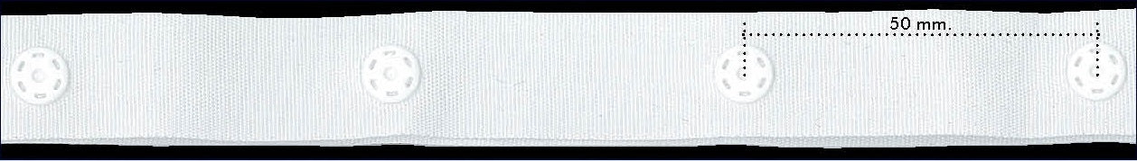 Drukkertjesband 18mm - 25 meter
