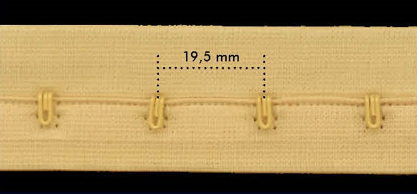 Haak & oog band 27mm - 5 meter