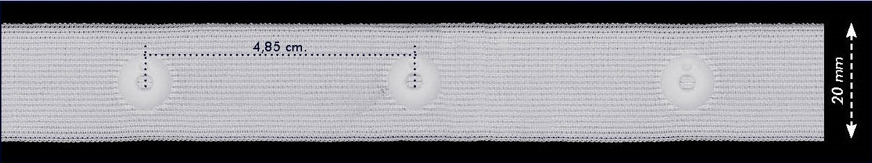Drukkertjesband 22mm - 25 meter