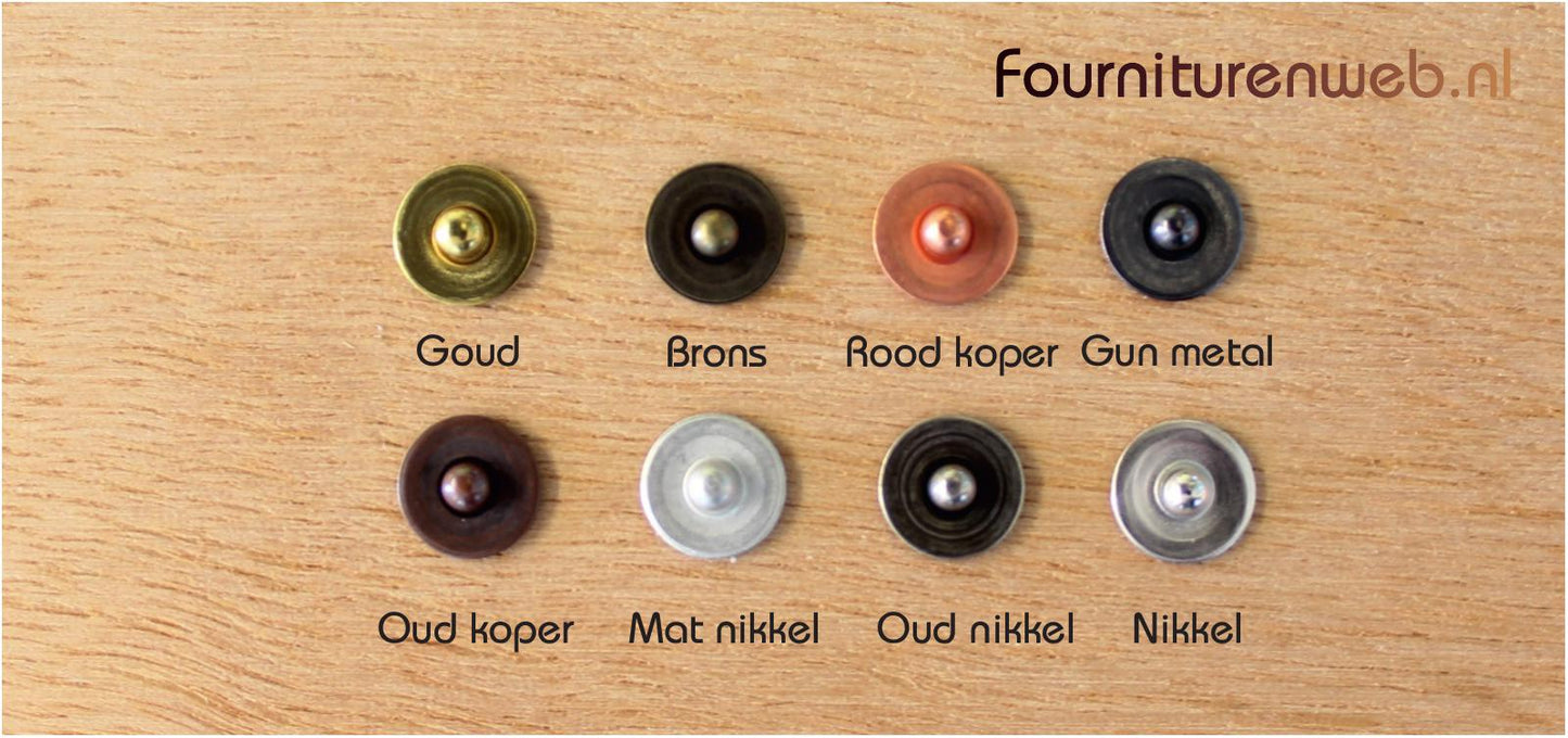 Brass rivet - 9mm