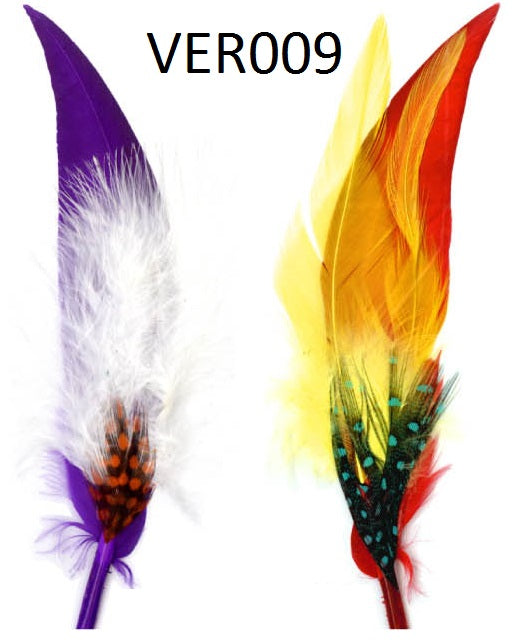 Kleine veer multicolor - 10st.