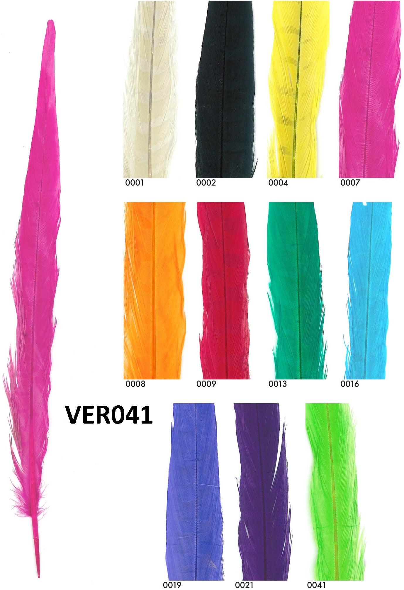 Kalkoen veren 33cm - 20 stuks