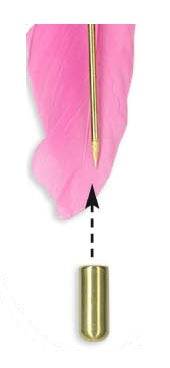 Veren pin broche 8cm - 5 stuks