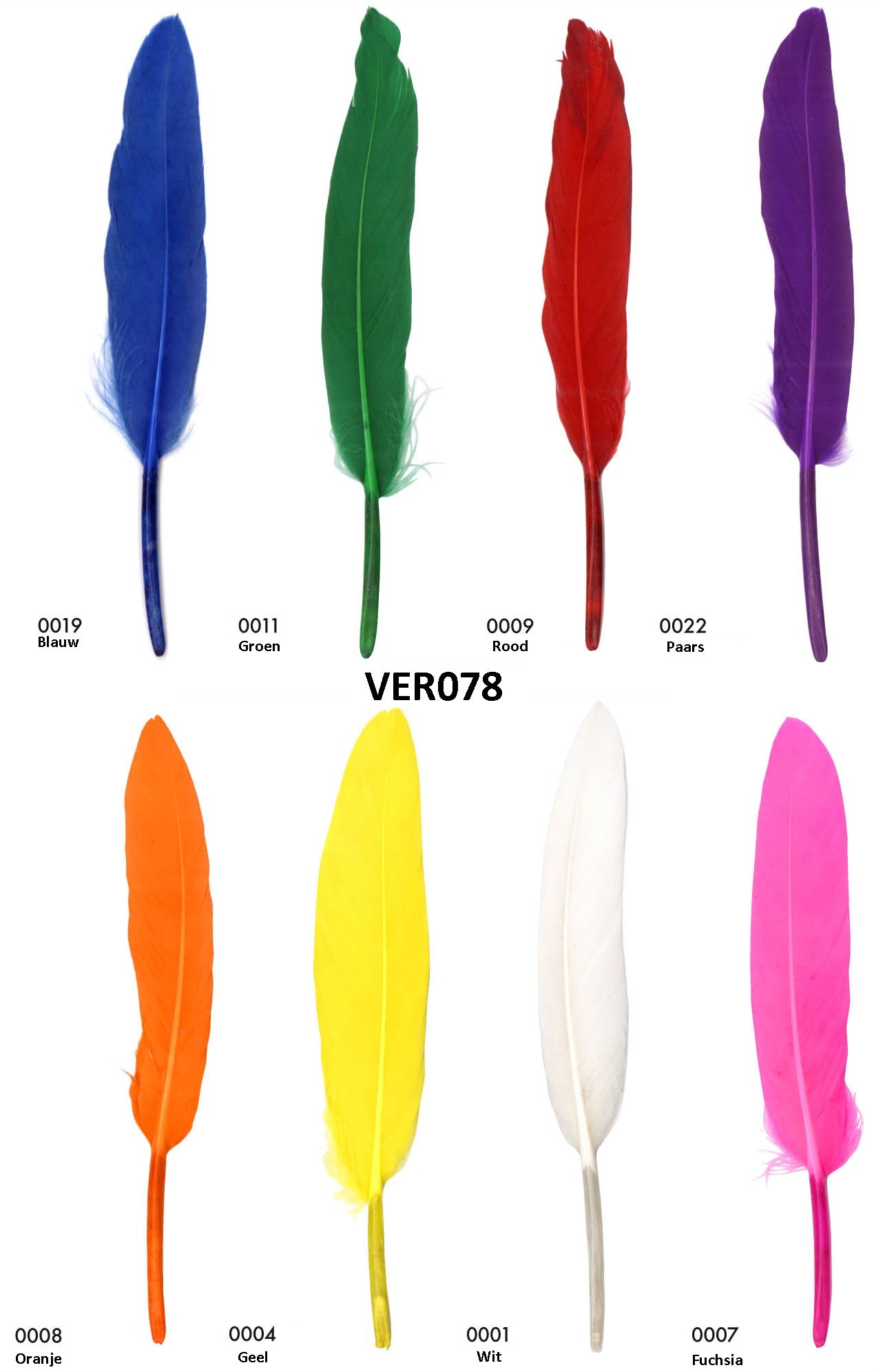 Eenden veren 13cm - 100 stuks