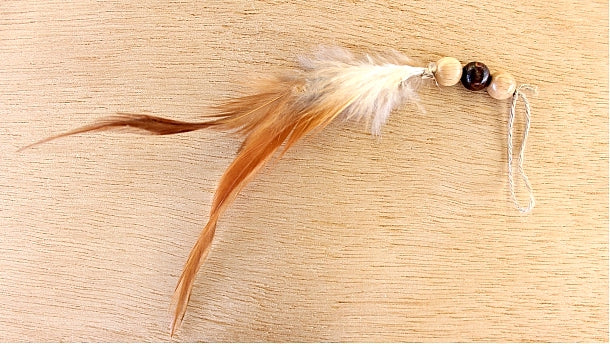 Accessoires met veren - 17 cm