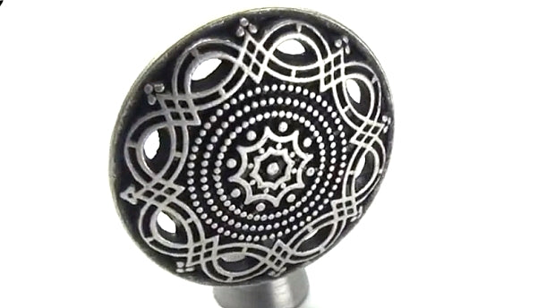 Zamak knoop met achtersteek