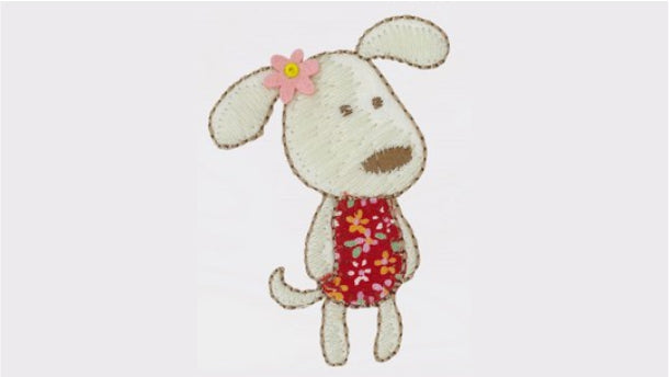 Strijkapplicatie hond