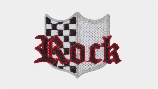 Strijkapplicatie rock