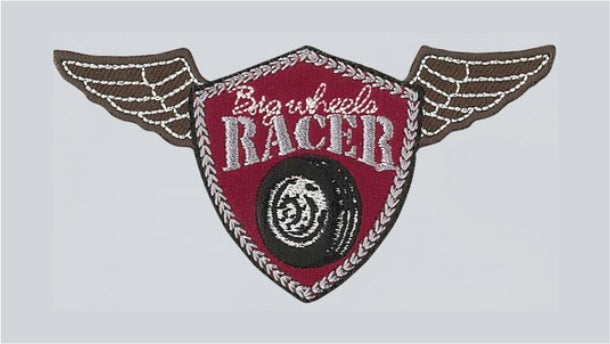 Strijkapplicatie racer