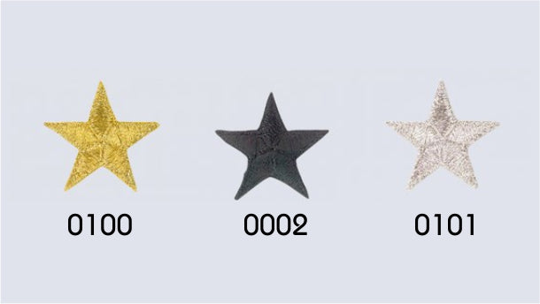 Strijkapplicatie ster klein