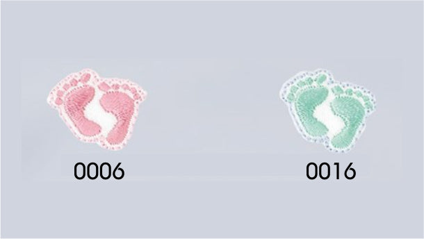 Strijkapplicatie babyvoetjes