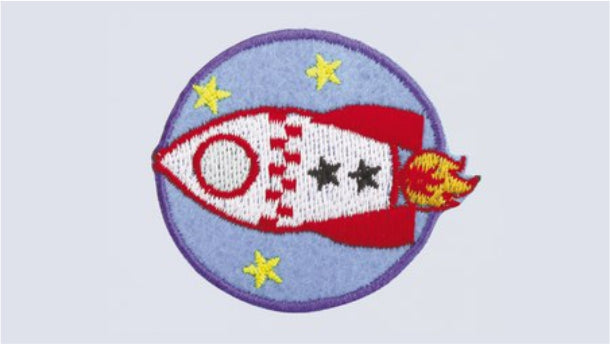 Strijkapplicatie spaceship