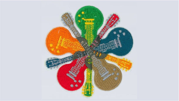 Bügelbild Gitarre