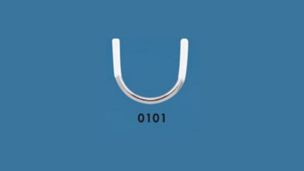 V draad decollete staal nylon 15x15mm - 20 stuks