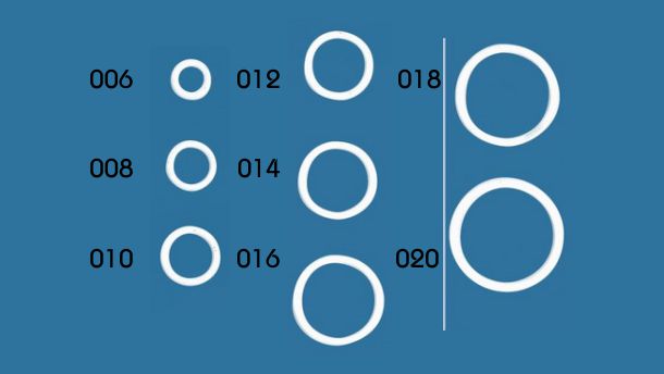 Metaal nylon coated ring - 100 stuks