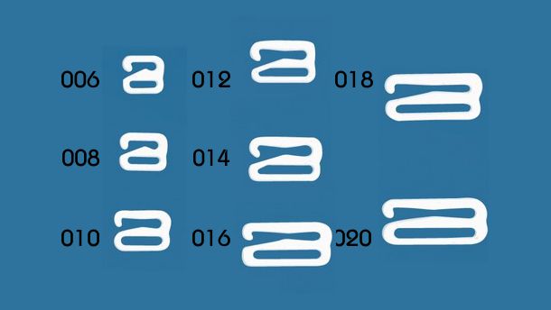 Metaal nylon coated haak - 100 stuks