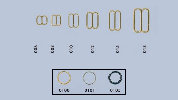 Zamak schuiver - 100 stuks