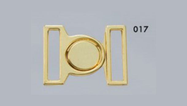 Zamak sluiting 2 delig 17mm - 10 stuks
