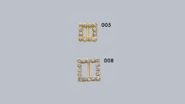 Zamak sluiting met strass - 10 stuks