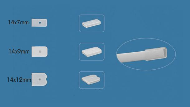 Siliconen eindstops - 200 stuks