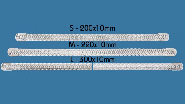 Metalen baleinen 10mm breed - 10 stuks