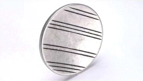 Zamak knoop met achtersteek