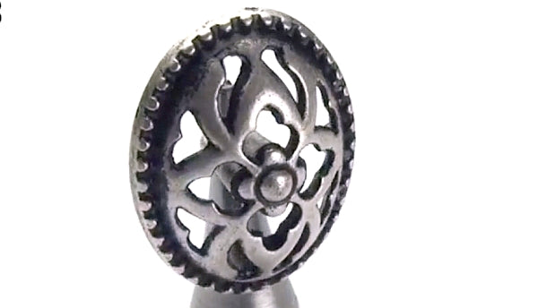Zamak knoop met achtersteek