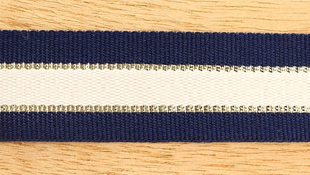 Sierband met gouden streep - 25mm