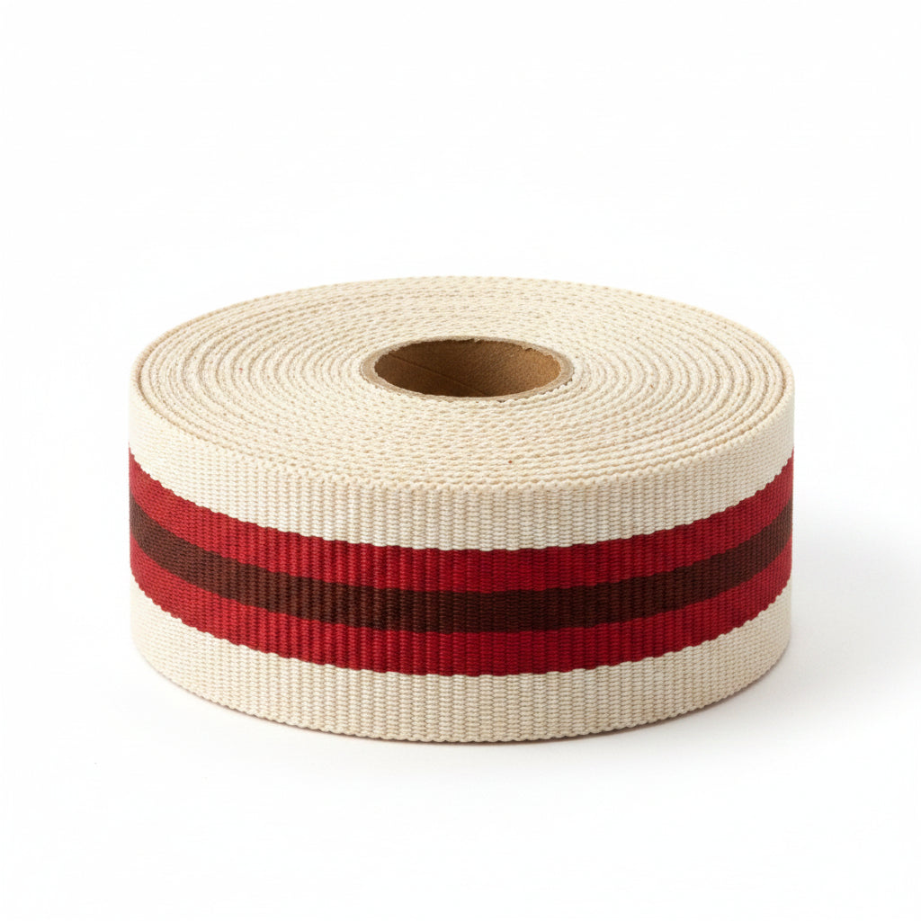 Polyester band met strepen 30mm