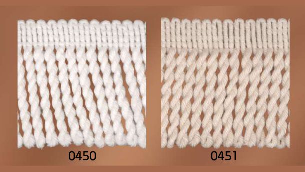 Franjeband katoen - 25 meter rol