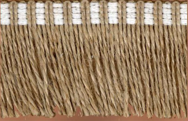 Juten franjeband 50mm en 70mm - 25 meter rol
