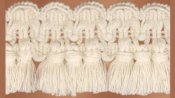 Franjeband katoen 50mm - 25 meter rol