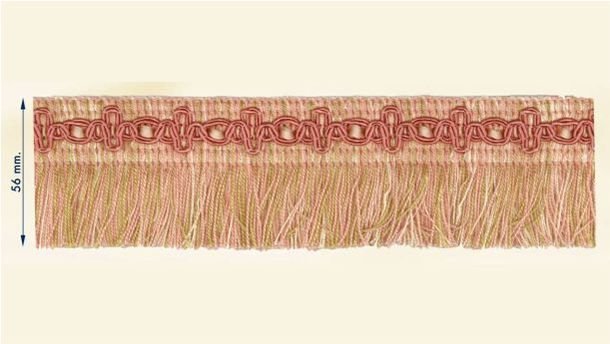 Franjeband 56mm - 25 meter rol