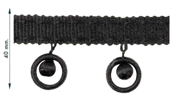 Band met ringetjes 40mm - 10 meter rol