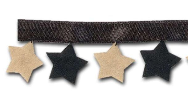 Sierband met sterretjes 30mm - 10 meter rol
