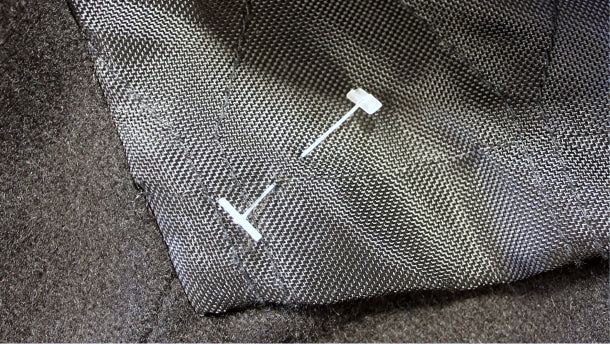 Nylon aanschietpins fijn - 35mm - 5000 stuks