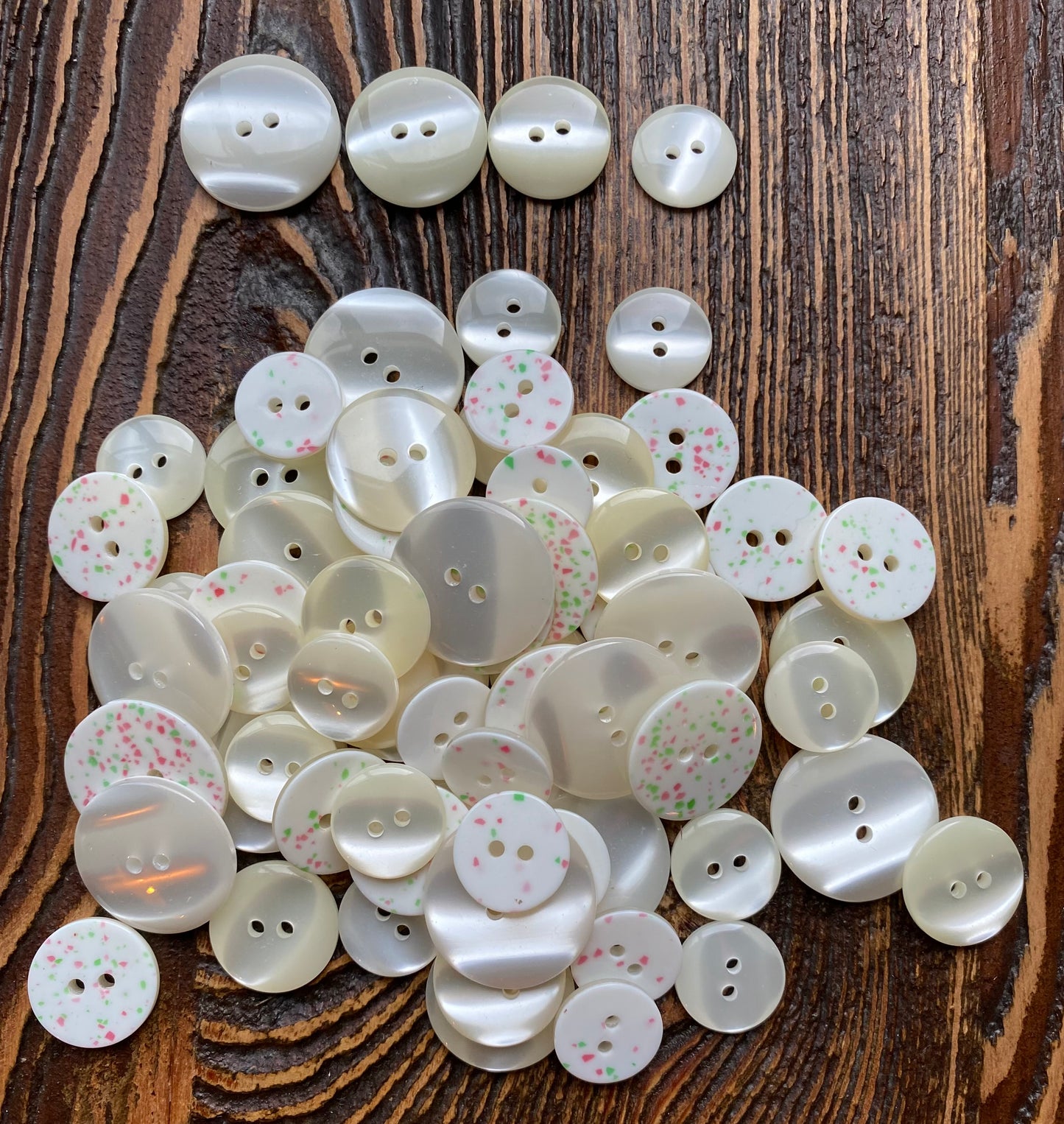 Polyester 2-gaats knoop kleur 01 verpakt per 100 stuks