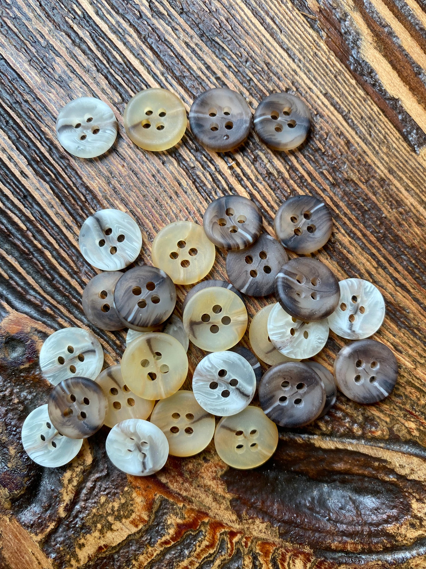 Knoop polyester 4 gaats verpakt per 100 stuks