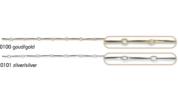 Messing ketting 3mm - 20 meter rol