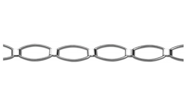 Messing ketting 14mm - 10 meter rol