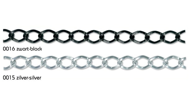 Aluminium ketting - 12mm 20 meter rol