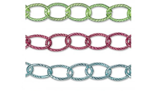 Aluminium ketting 13mm - 25 meter rol